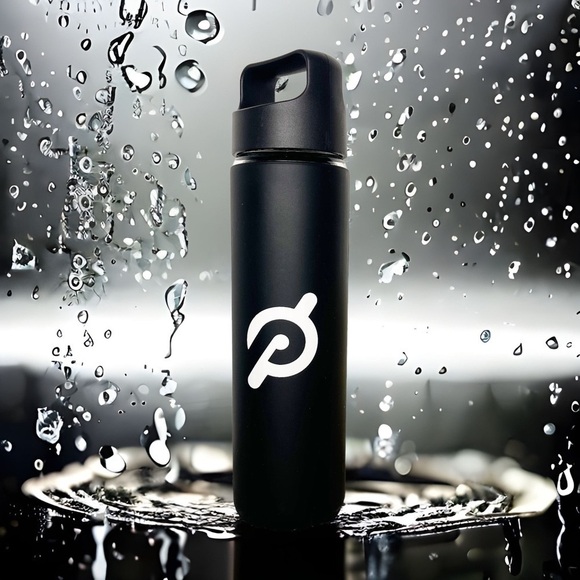Peloton Other - Peloton Glass Water Bottle Black Silicone Sleeve Screw Top New